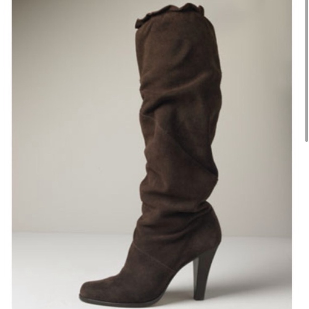 Michael Kors Olivia Chocolate Boots Size 7 - Picture 3 of 5